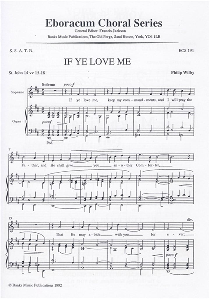 If ye love me